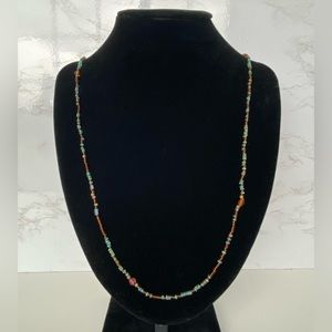 Women's Dainty Beaded Necklace One Size